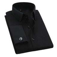YARDLEY Design Men's Business Formal Premium Quality Long Sleeves Dress Shirt with Free Cufflinks Included - Divine Inspiration Styles