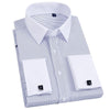 YARDLEY Design Men's Business Formal Premium Quality Long Sleeves Dress Shirt with Free Cufflinks Included - Divine Inspiration Styles