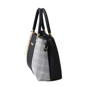 GRACE Design Collection Women's Fashion Elegant Patchwork Designer Leather Large Capacity Handbag - Divine Inspiration Styles