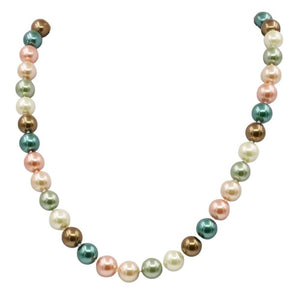 YIHA Women's Fashion 10mm Vibrant Beautiful Shell Pearl Necklace Jewelry - Divine Inspiration Styles