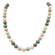YIHA Women's Fashion 10mm Vibrant Beautiful Shell Pearl Necklace Jewelry - Divine Inspiration Styles