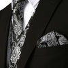 KINGSTON Design Men's Fashion Gold Blue Purple Paisley 3PCS Suit Set - Divine Inspiration Styles