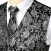 KINGSTON Design Men's Fashion Gold Blue Purple Paisley 3PCS Suit Set - Divine Inspiration Styles
