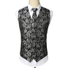 KINGSTON Design Men's Fashion Gold Blue Purple Paisley 3PCS Suit Set - Divine Inspiration Styles