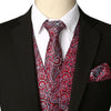 KINGSTON Design Men's Fashion Gold Blue Purple Paisley 3PCS Suit Set - Divine Inspiration Styles