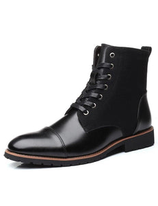 HARTFORD Design Men's Fashion Genuine Leather Lace-Up Ankle Boots Work Shoes - Divine Inspiration Styles