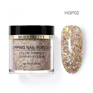 BORN PRETTY Women's Fashion Holographic Dip Nail Powder Gradient Dipping Glitter for Nails - Divine Inspiration Styles