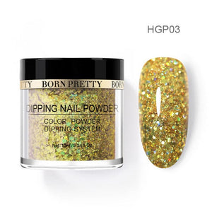 BORN PRETTY Women's Fashion Holographic Dip Nail Powder Gradient Dipping Glitter for Nails - Divine Inspiration Styles