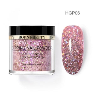 BORN PRETTY Women's Fashion Holographic Dip Nail Powder Gradient Dipping Glitter for Nails - Divine Inspiration Styles