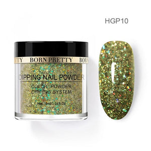 BORN PRETTY Women's Fashion Holographic Dip Nail Powder Gradient Dipping Glitter for Nails - Divine Inspiration Styles