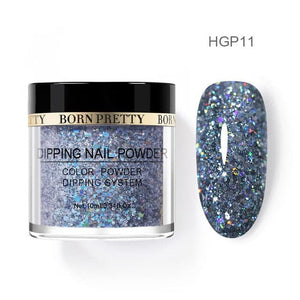 BORN PRETTY Women's Fashion Holographic Dip Nail Powder Gradient Dipping Glitter for Nails - Divine Inspiration Styles