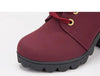 HARTFORD Women's Fashion Velvet Suede Ankle Boots with Lace & Buckle - Divine Inspiration Styles