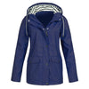 RTSHINE Women's Fashion Stylish Hooded Light Jacket Raincoat Zipper Jacket - Divine Inspiration Styles