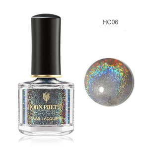 BORN PRETTY Women's Fashion Holographic Nail Polish Shining Glittering Lacquer Nail Art Polish - Divine Inspiration Styles