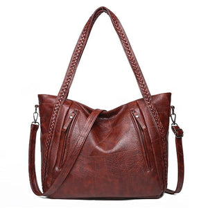 BDM Women's Fashion High Quality Genuine Leather Large Pocket Handbag - Divine Inspiration Styles