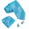 DBG VIP Design Collection Men's Fashion Light Blue 100% Premium Quality Silk Ties - Divine Inspiration Styles
