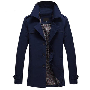 CECE Design Men's Fashion Premium Quality Classic Design Long Trench Coat Jacket - Divine Inspiration Styles