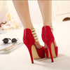 HARTFORD Women's Fashion High Heels Sandals Shoes Gold Stripes Stiletto Shoes - Divine Inspiration Styles