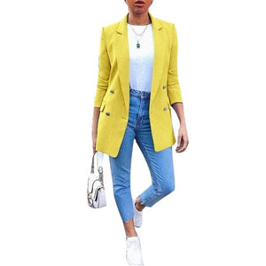 JMC Design Women's Fashion Spring Autumn Winter Business Blazer Suit Jacket - Divine Inspiration Styles