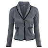 JKS Women's Stylish Elegant Fashion 2-Buttons Premium Quality Shawl Lapel Jacket - Divine Inspiration Styles