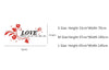 LOVE Flower Design Home Decoration 3D Acrylic Wall Sticker for Home Decor - Divine Inspiration Styles