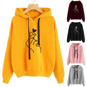 CAREY Design Women's Fashion Fun Heart-Shape Sweatshirt & Hoody Pullover - Divine Inspiration Styles