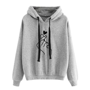 CAREY Design Women's Fashion Fun Heart-Shape Sweatshirt & Hoody Pullover - Divine Inspiration Styles