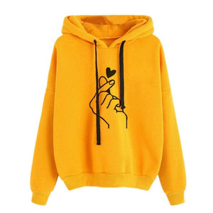 CAREY Design Women's Fashion Fun Heart-Shape Sweatshirt & Hoody Pullover - Divine Inspiration Styles