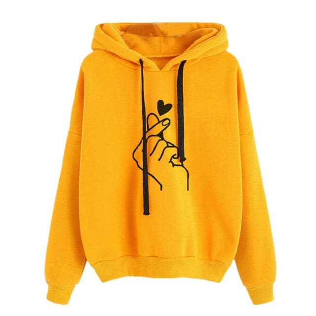 CAREY Design Women's Fashion Fun Heart-Shape Sweatshirt & Hoody Pullover - Divine Inspiration Styles