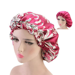 NYAN Design Collection Women's Fashion Large Size Beauty Sleep Hair Night Cap Silk Bonnet Hat - Divine Inspiration Styles