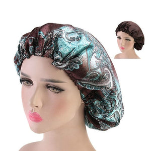 NYAN Design Collection Women's Fashion Large Size Beauty Sleep Hair Night Cap Silk Bonnet Hat - Divine Inspiration Styles