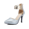 TORY Design Women's Stylish Elegant Fashion Gold Silver Metallic Pumps Dress Shoes - Divine Inspiration Styles