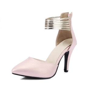 TORY Design Women's Stylish Elegant Fashion Gold Silver Metallic Pumps Dress Shoes - Divine Inspiration Styles