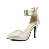 TORY Design Women's Stylish Elegant Fashion Gold Silver Metallic Pumps Dress Shoes - Divine Inspiration Styles
