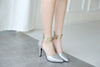TORY Design Women's Stylish Elegant Fashion Gold Silver Metallic Pumps Dress Shoes - Divine Inspiration Styles