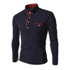 BRADFORD Design Collection Men's Fashion Polka Dot Button Top Long Sleeve Shirt - Divine Inspiration Styles