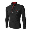 BRADFORD Design Collection Men's Fashion Polka Dot Button Top Long Sleeve Shirt - Divine Inspiration Styles
