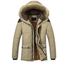HQI Men's Classic Sports Fashion Fur Collar Hooded Thick Parka Winter Coat Jacket - Divine Inspiration Styles