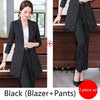 MACKENZIE Design Women's Formal Business Fashion Pinte Stripes Suit Set - Divine Inspiration Styles
