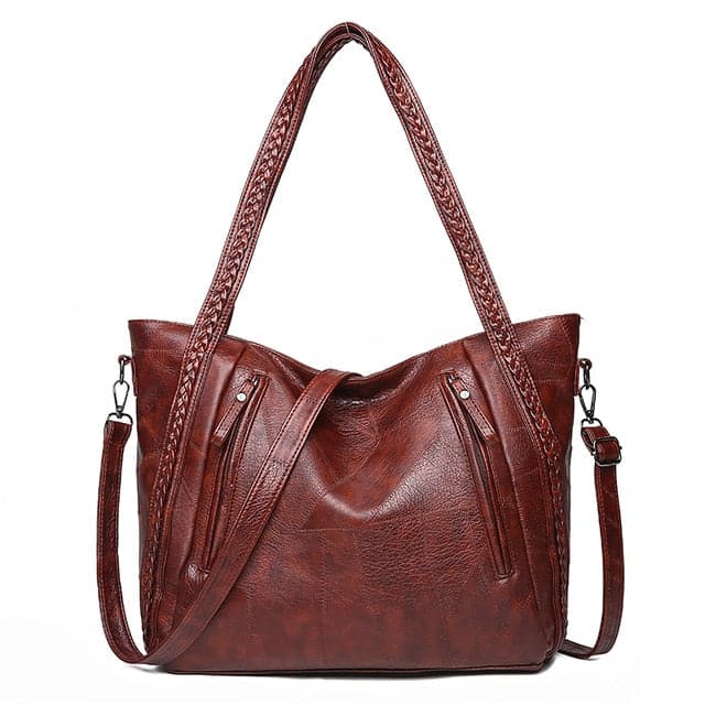 BDM Women's Fashion High Quality Genuine Leather Large Pocket Handbag - Divine Inspiration Styles