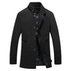 SCH Design Men's Fashion Premium Quality Classic Design Long Trench Coat Jacket - Divine Inspiration Styles