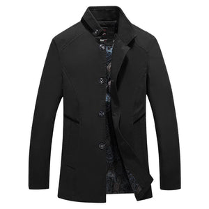 SCH Design Men's Fashion Premium Quality Classic Design Long Trench Coat Jacket - Divine Inspiration Styles