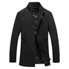 SCH Design Men's Fashion Premium Quality Classic Design Long Trench Coat Jacket - Divine Inspiration Styles