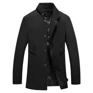 SCH Design Men's Fashion Premium Quality Classic Design Long Trench Coat Jacket - Divine Inspiration Styles