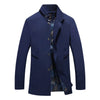 SCH Design Men's Fashion Premium Quality Classic Design Long Trench Coat Jacket - Divine Inspiration Styles