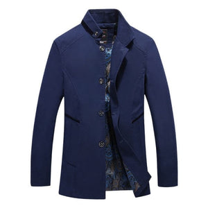 SCH Design Men's Fashion Premium Quality Classic Design Long Trench Coat Jacket - Divine Inspiration Styles