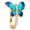 FDLK Women's Fashion Elegant Stylish Enamel Design Butterfly Statement Ring - Divine Inspiration Styles