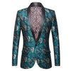 CGSUITS Design Men's Fashion Luxury Style Jacquard Blazer Suit Jacket - Divine Inspiration Styles