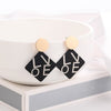 WBU Women's Fine Fashion Elegant Gold Tone Geometric Drop Earrings - Divine Inspiration Styles