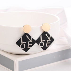 WBU Women's Fine Fashion Elegant Gold Tone Geometric Drop Earrings - Divine Inspiration Styles